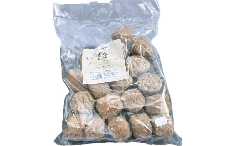 Huhn Menü mit Gemüse gewolft Nuggets 1,5kg