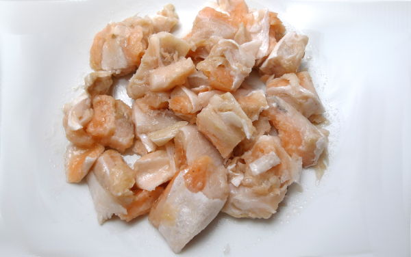 Lachs stückig vom norwegischem Lachs gewürfelt 500g