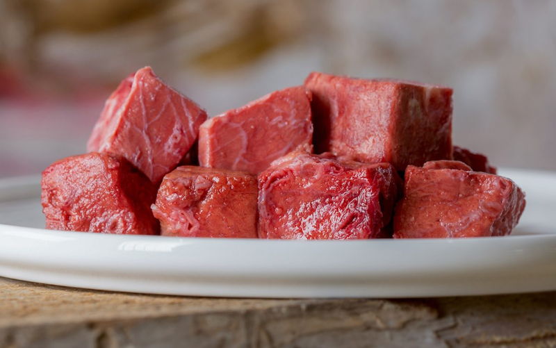 Rinderlunge stückig gewürfelt 500g