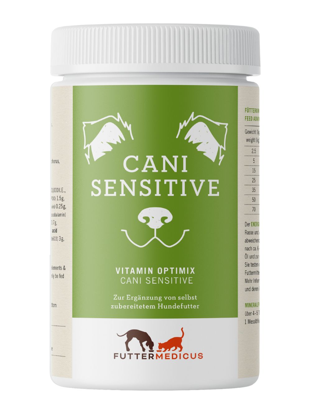 Futtermedicus Vitamin Optimix Cani Sensitive 500 g Dose
