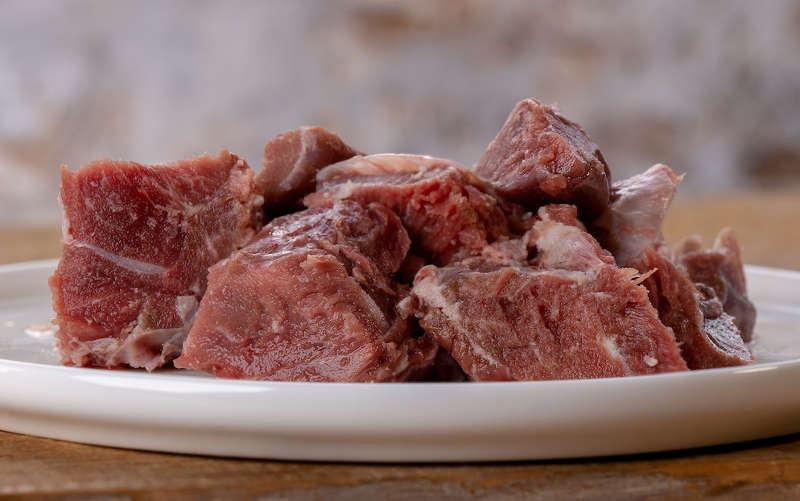 Lamm Muskelfleisch mager stückig 1kg -Barfgold
