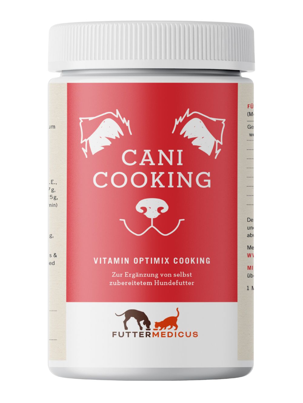 Futtermedicus Vitamin Optimix Cani Cooking 500 g Dose